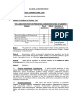 Scheme of Exam