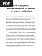 Download Words and Emptiness-Zen Buddhism and Lacanian Psychoanalysis by Michael Chew SN60800159 doc pdf