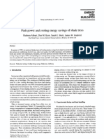 ARTIGO-Peak Power and Cooling Energy Savings of Shade Trees