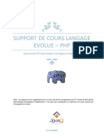 Cours PHP - LES FONCTIONS ET STRUCTURES DE CONTROLE