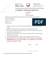 Informed Consent Tindakan Swab PCR - JULI 2021