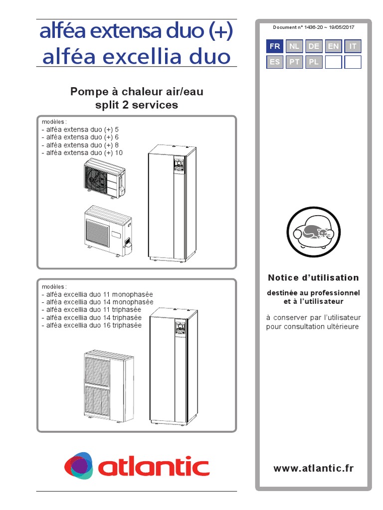 Notice Kit Rafrachissement Atlantic Alfa Extensa Duo