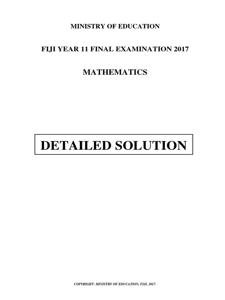 Detailed Solution: Mathematics | Download Free PDF | Function ...