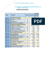 5 Partidas Ejecutadas