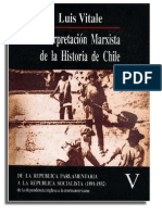 Luis Vitale - Interpretación Marxista De La Historia De Chile ( Tomo V)