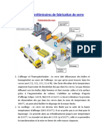 Les Étapes de Fabrication de Verre