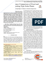 Performance Comparison of Fixed and Tracking Type Solar Plants