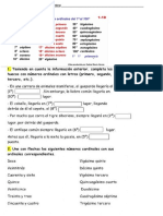 NUMEROS ORDINALES Y CONTENIDOS DE LENGUA