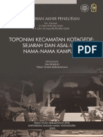 Kajian Toponim Kota Yogyakarta Kecamatan Kotagede 4507
