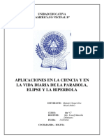 Aplicaciones de la parábola, elipse e hipérbola en la ciencia y la vida diaria