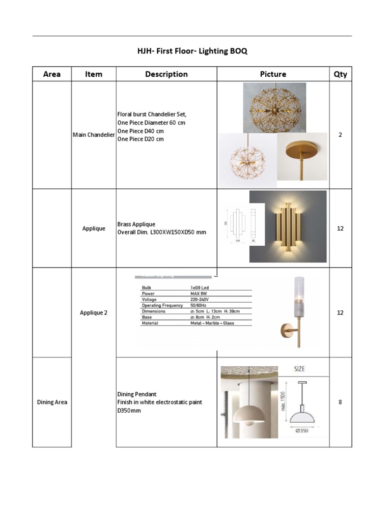 HJHDECORATIVE LIGHTING CUT SHEETFIRST FLOOR PDF