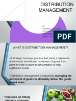 Distribution Management Report