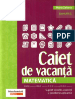 MATE-clasa A Saptea-Caiet de Vacanta-136pages