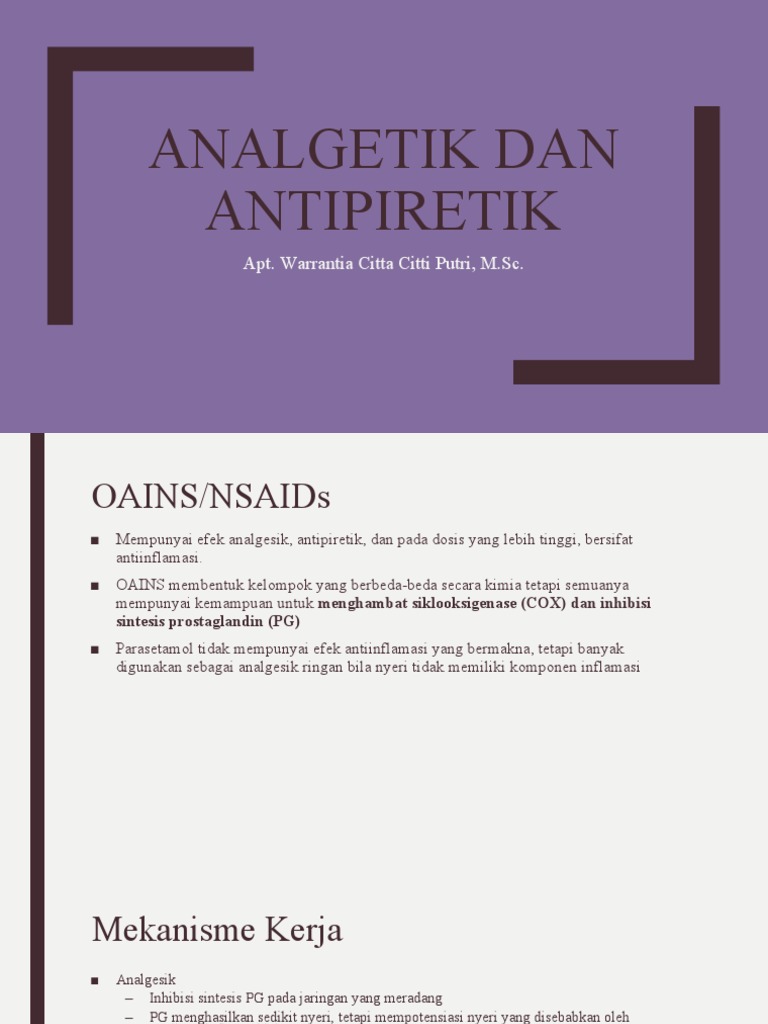 Analgetik dan antipiretik pdf