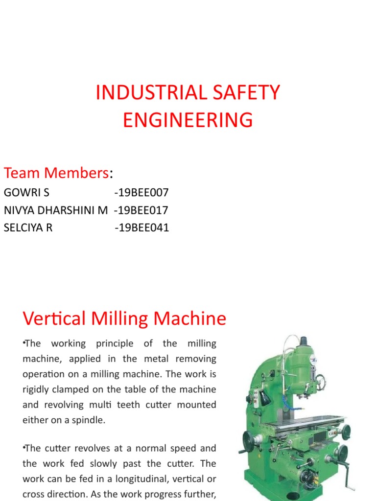 Industrial Safety Engineering PDF Machines Safety