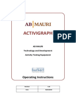 Activigraph MK3 Operating Instructions v1.02