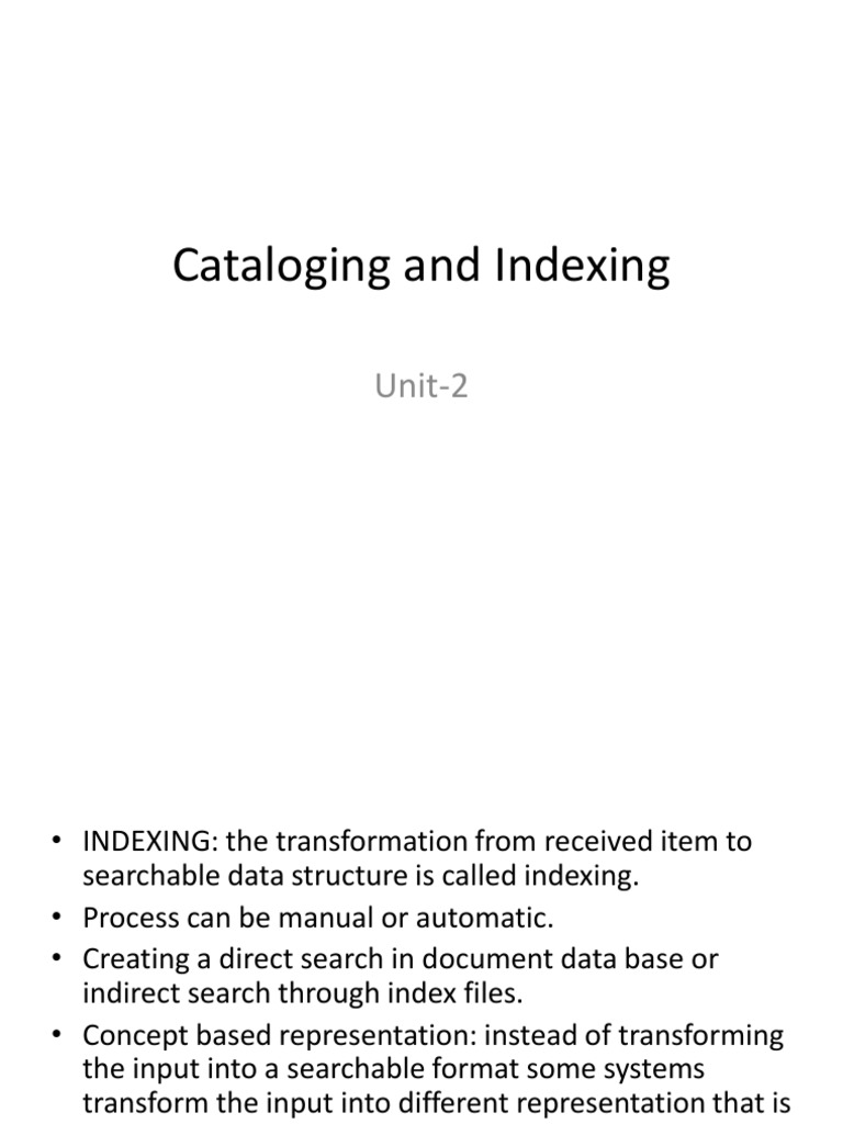 Indexing Processes in Information Retrieval | PDF | Search Engine ...