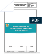 Gssoma-Pr-001 Procedimiento de Infracciones, Sanciones y Penalidades