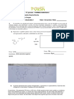 3a Lista Exercícios - Alcaloides I - GNOII - Profa. Alessandra Rocha - FCV