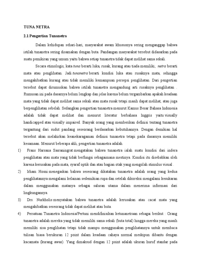 Materi Tuna Netra & Tuna Daksa PDF