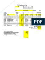 Nota de Venta Fabián Ayala