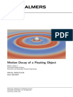 Motion Decay of A Floating Object - Updated - Final Report