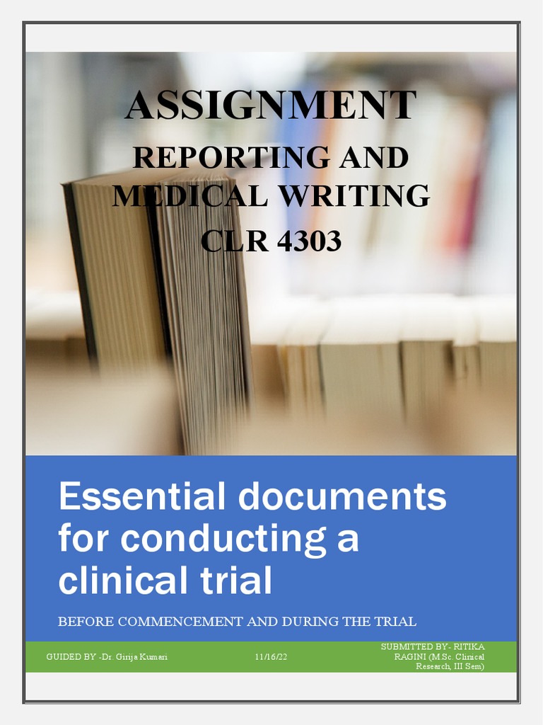 Essential Documents for Clinical Trials | PDF | Clinical Trial ...