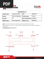 Exp 1.5 (This Experiment Deals With The Load Flow Analysis Using Newton Raphson Method - Anand - 20BEL1015)