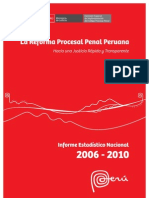 Reforma Procesal Penal Peruana 2006-2010