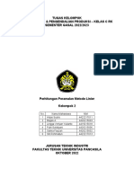 Tugas Peramalan Metode Linier&Perencanaan Produksi