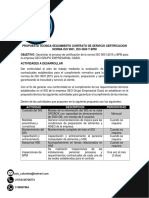 Propuesta Seguimiento de Servicios de Alimentacion GEO