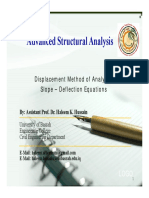 Advanced Structural Analysis: Slope-Deflection Equations