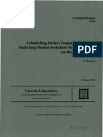 Scheduling Packet Transmissions in A Multi-Hop Packet Switched Network Based On Message Length