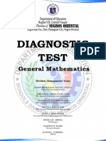 Diagnostic Test (Pre Test) Gen Math