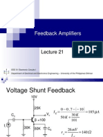 Lecture 21 - Feedback Amplifiers