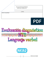 Evaluación Diagnóstica - Lenguaje Verbal NT2