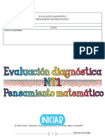 Evaluación Diagnóstica - Pensamiento Matemático NT1