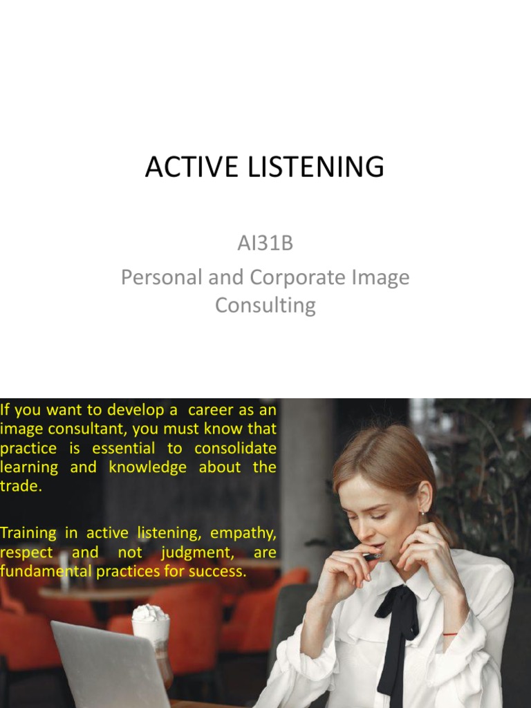 Active Listening PDF Communication Nonverbal Communication