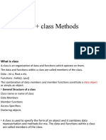 C Class Methods