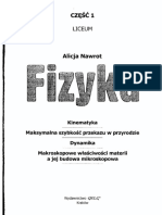 Fizyka - Liceum - Część I - Alicja Nawrot PDF