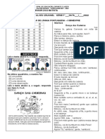 Avaliação Bimestral Portugues 7º