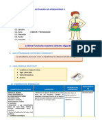 D4 A1 SESION ¿Cómo Funciona Nuestro Sistema Digestivo