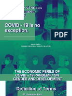 (A. Report) The Economic Perils of COVID 19 Pandemic On Gender and Development