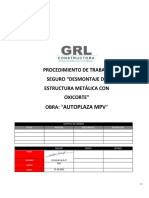 PTS - Desmontaje de Estructuras Metalicas Con Oxicorte - Autoplaza