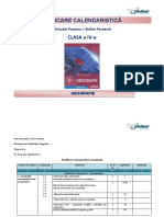 Geografie - Planificare Calendaristica - Clasa A IV-A