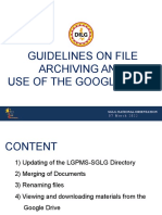 Google Drive Guidelines for SGLG Assessments