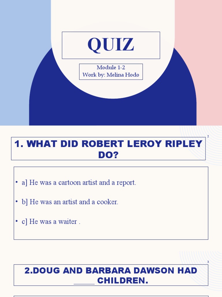 Quiz Melina Anglisht | PDF