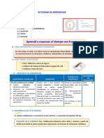 D1 A2 SESION Aprendí A Expresar El Tiempo Con Fracciones