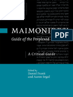 (Cambridge Critical Guides) Daniel Frank and Aaron Segal - Maimonides' Guide of The Perplexed - A Critical Guide-Cambridge University Press (2021)