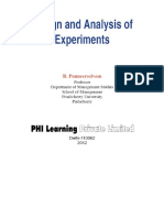 Design and Analysis of Experime - R. Panneerselvam
